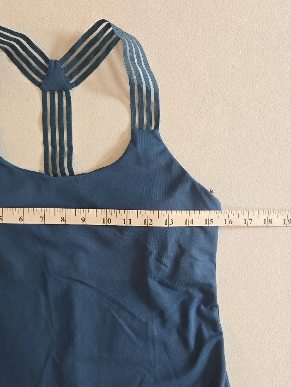 ALO Yoga Women's Tank Top in Teal Blue with Strappy Back